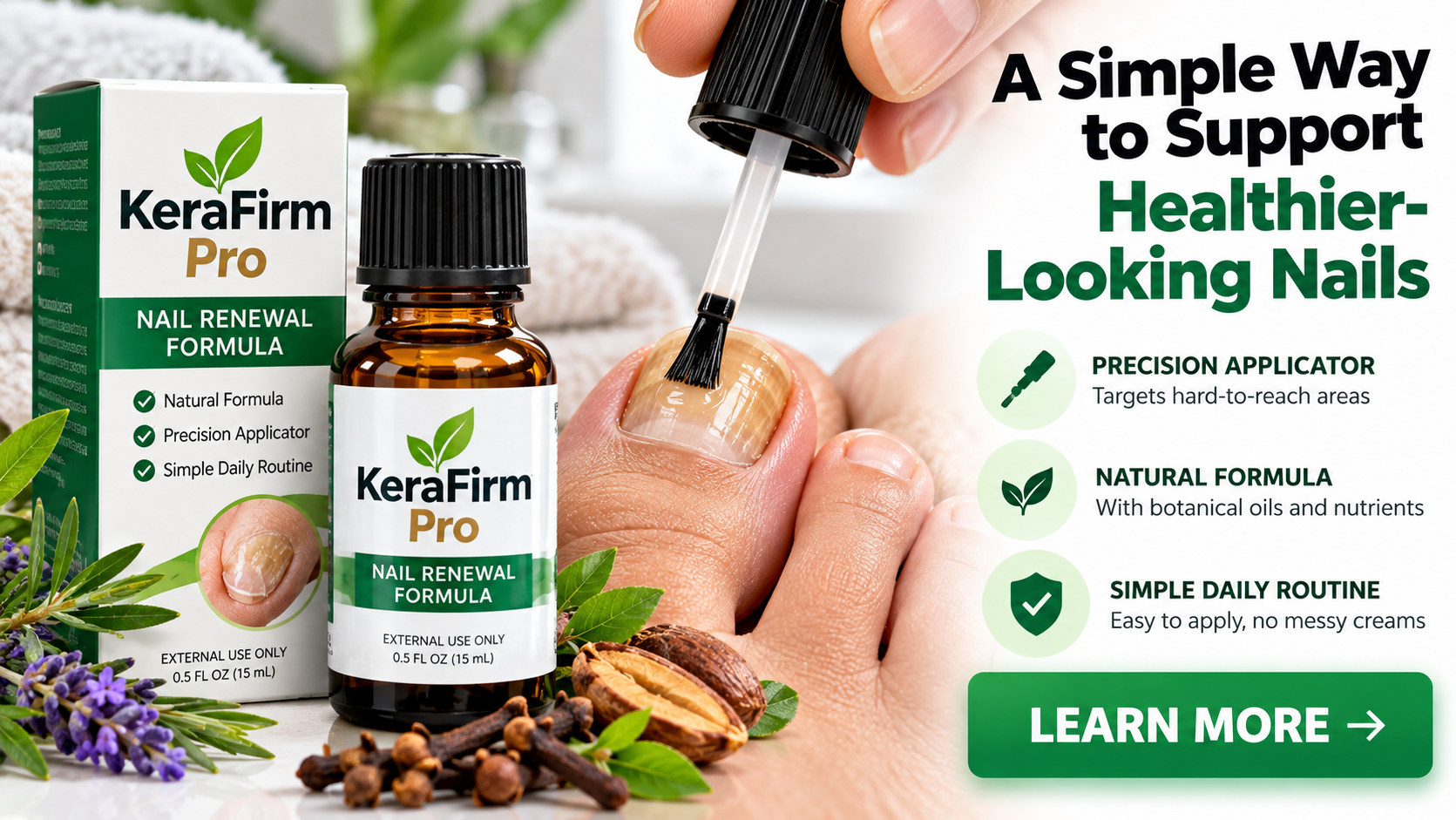 KeraFirm Pro brush-on nail care formula