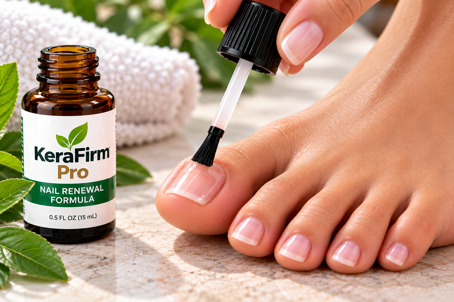 Brush-on nail care applicator