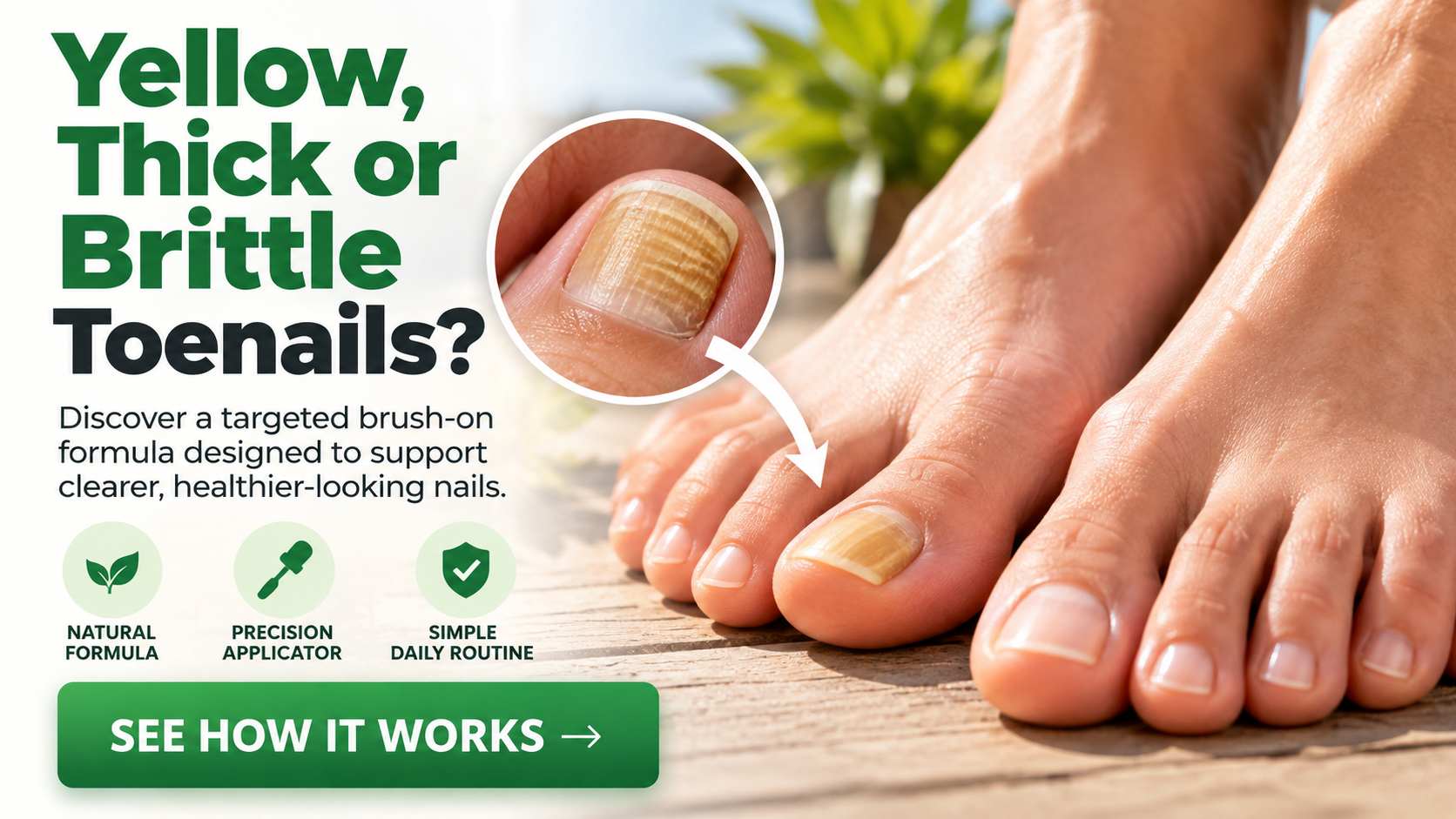 Yellow, thick or brittle toenails nail care